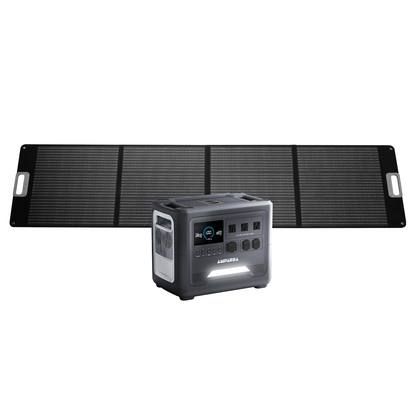 Purea 1.5 kWh Portable Power Station + 200W Solar Panel AmpAura Purea 1.5 kWh Portable Power Station + 200W Solar Panel